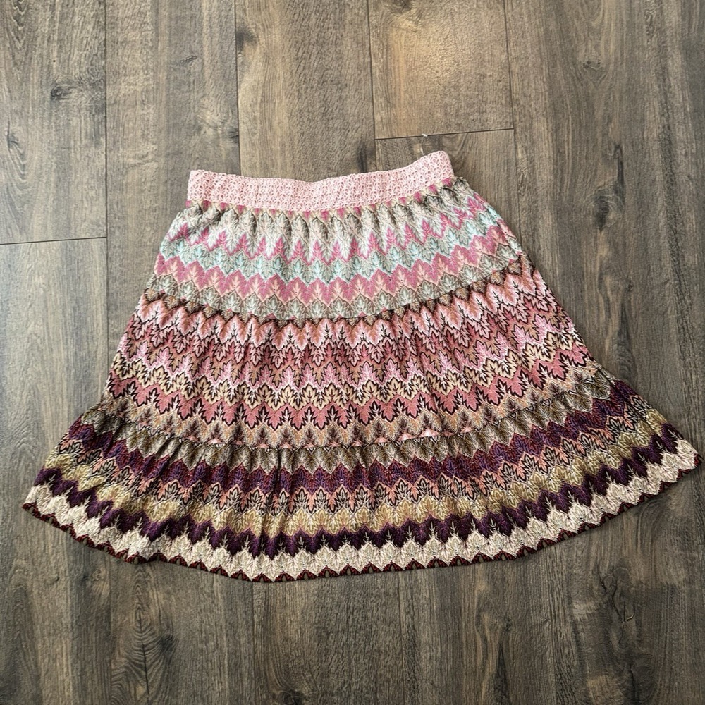 Lapis Women L-XL Tiered Lace Mini Skirt Western Boho Fairy Festive Cottagecore